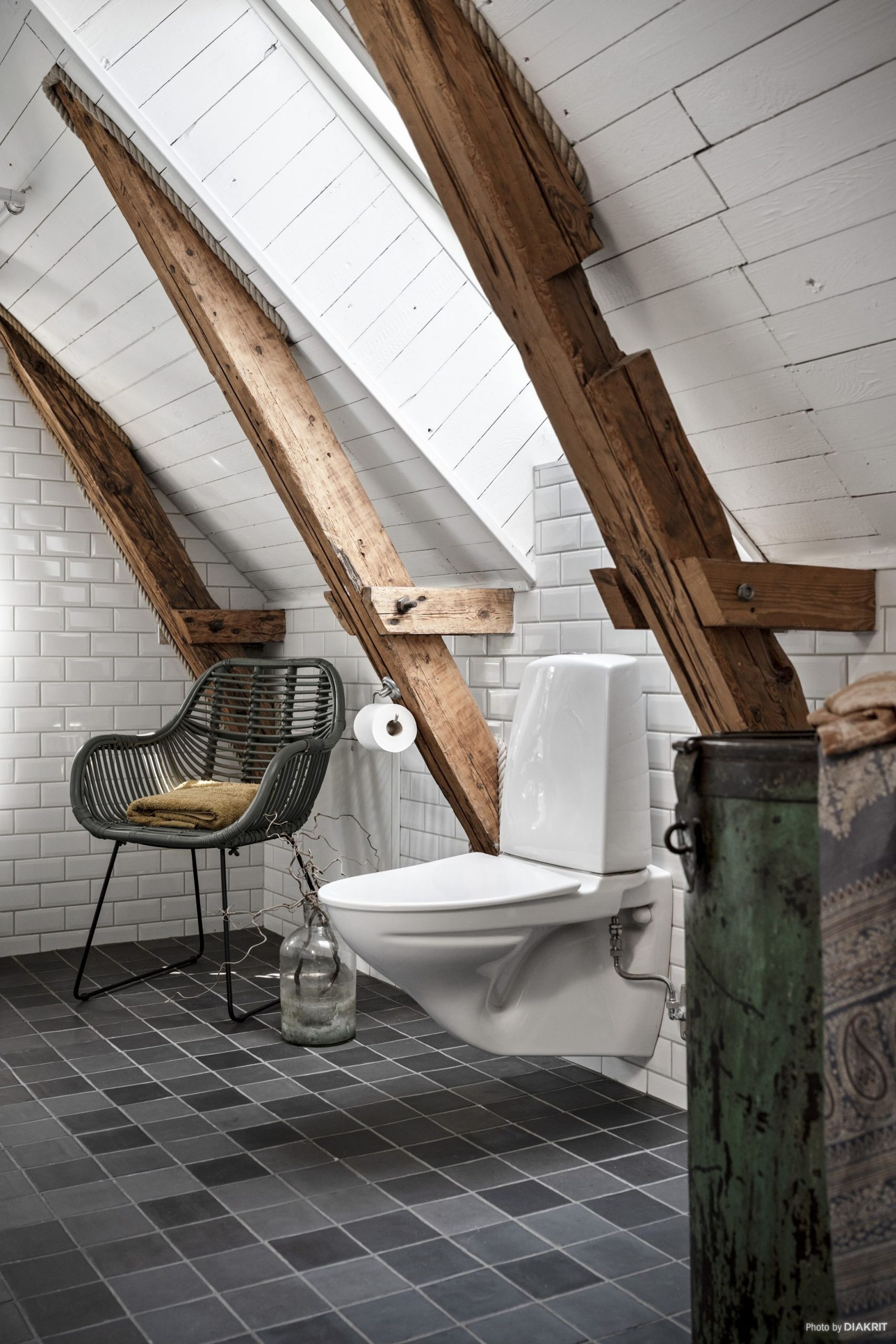 salle de bain mansardée maison rénovée