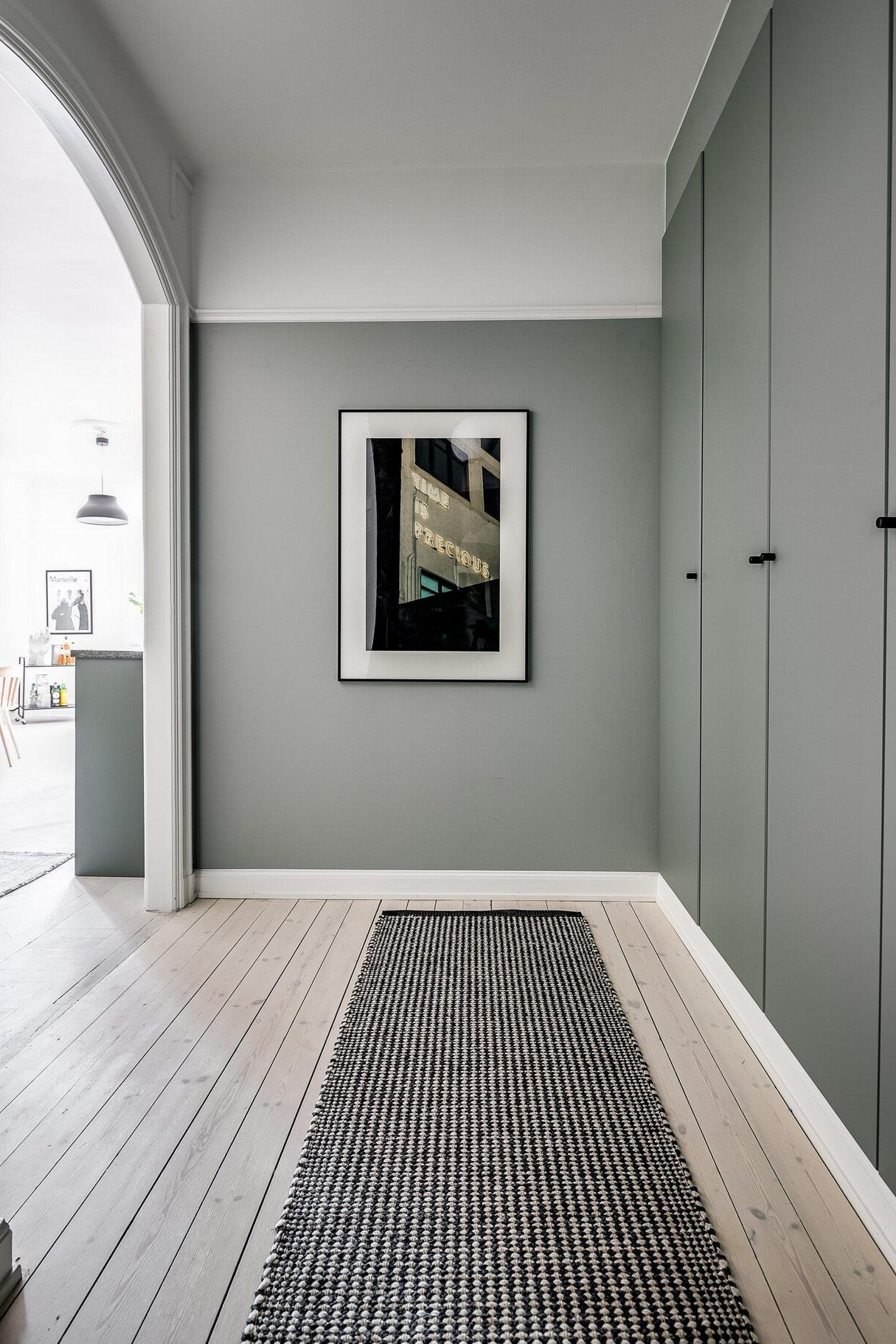 entrée décoration design verte