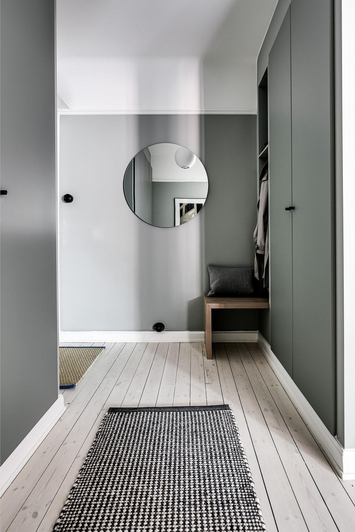 entrée décoration design verte