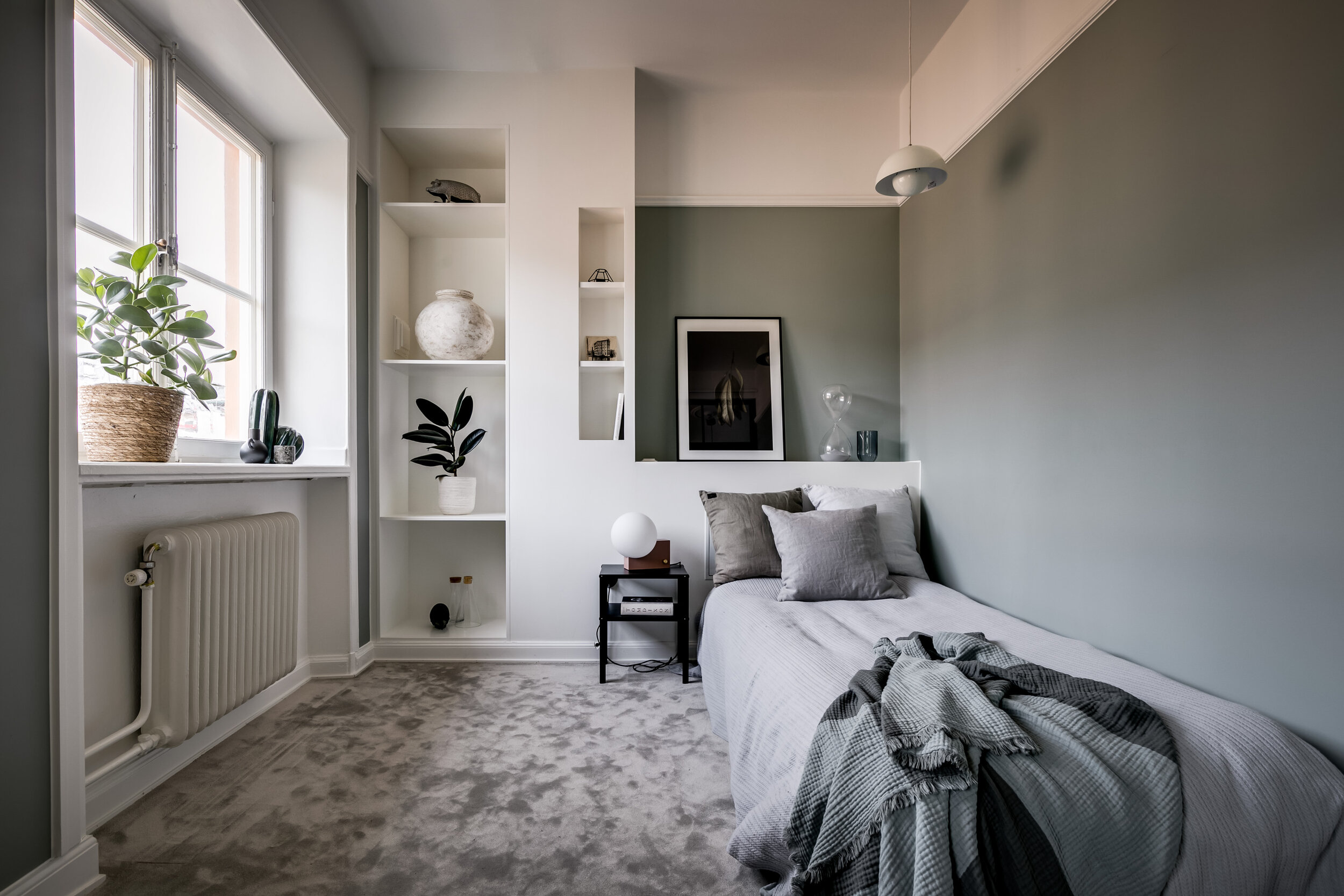 chambre verte décoration design