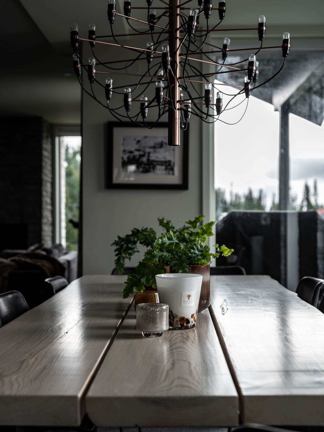 salle à manger table en bois