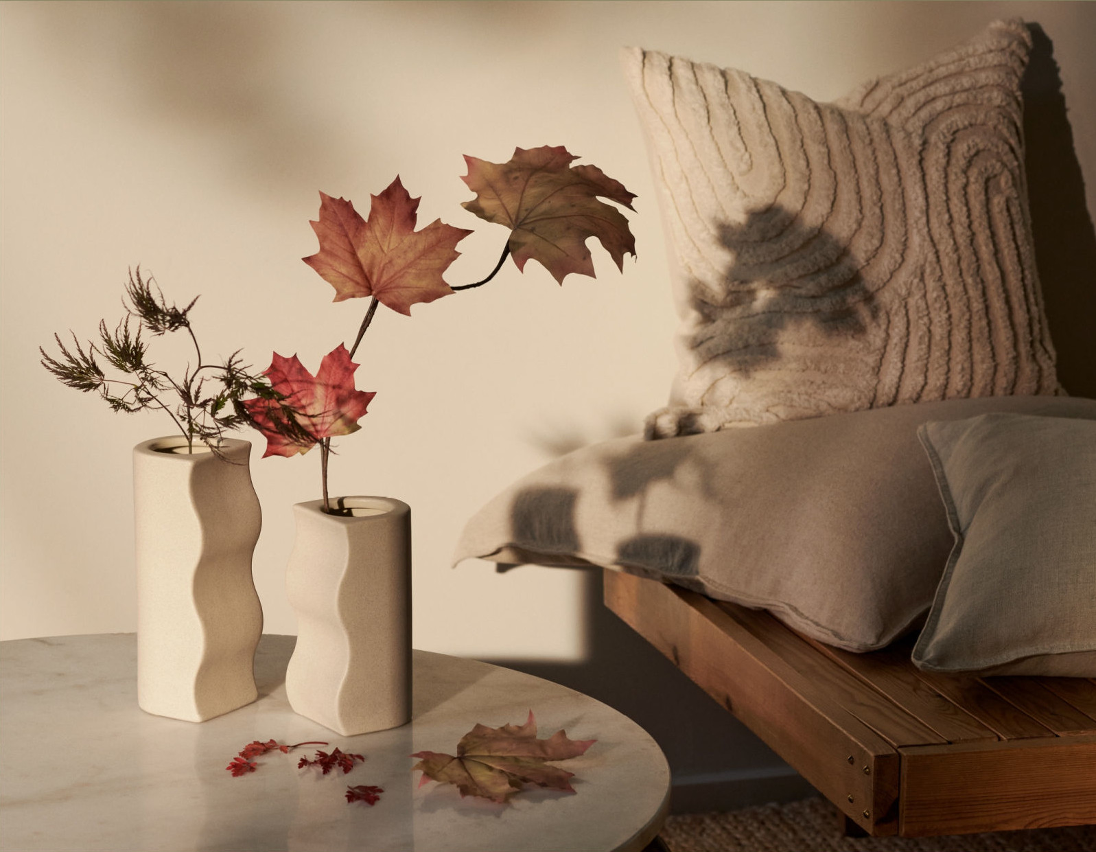 vases sur table basse