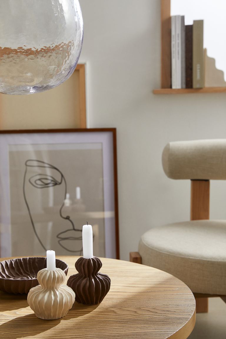 bougeoirs sur table basse