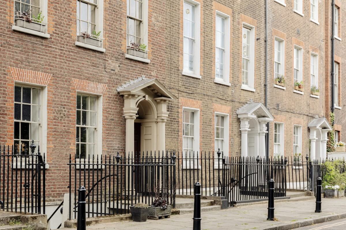 maison géorgienne en briques Londres maison géorgienne en briques Londres