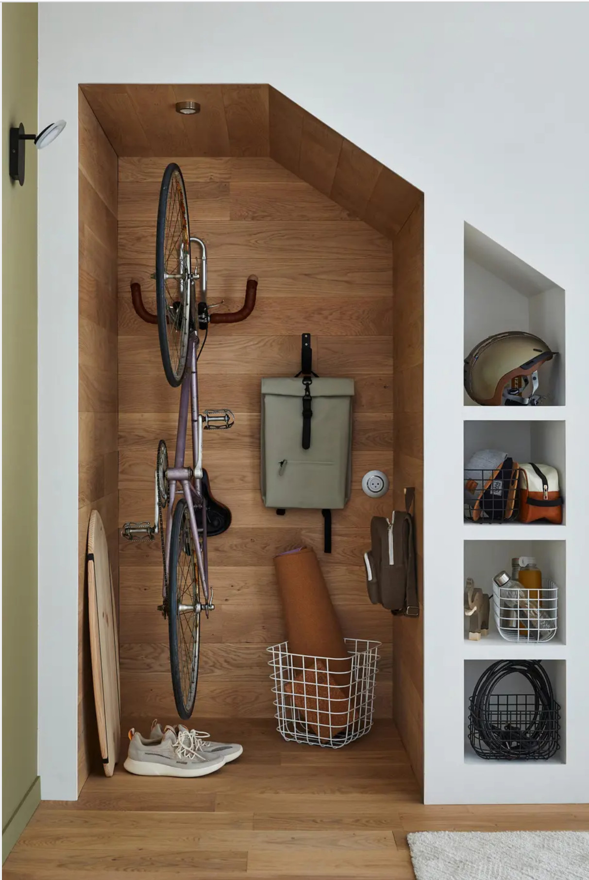 entrée avec rangement vélo décoration design entrée avec rangement vélo décoration design