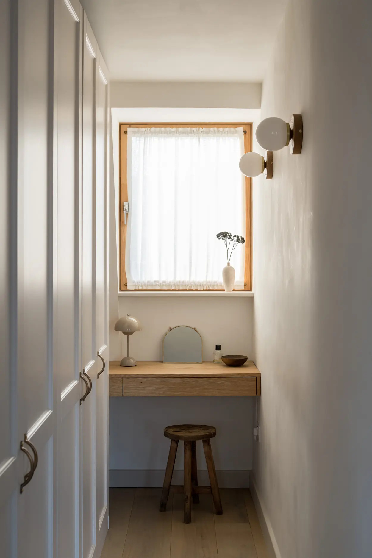 espace bureau dans dressing