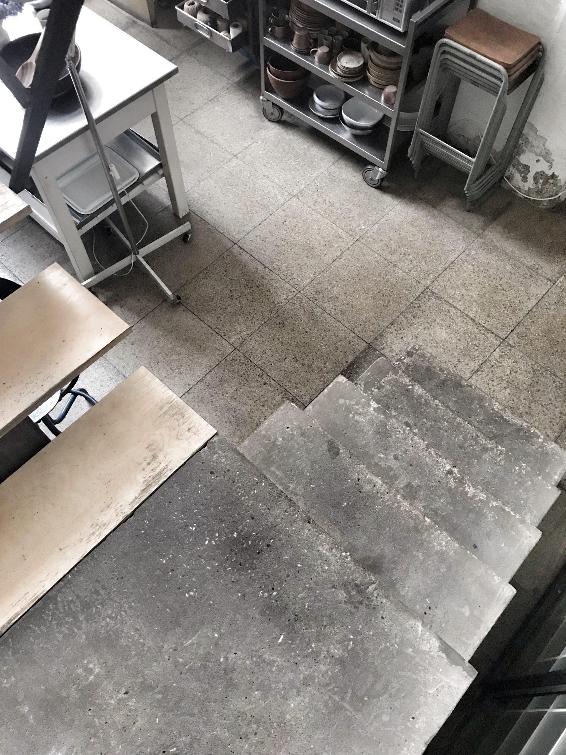 escalier béton