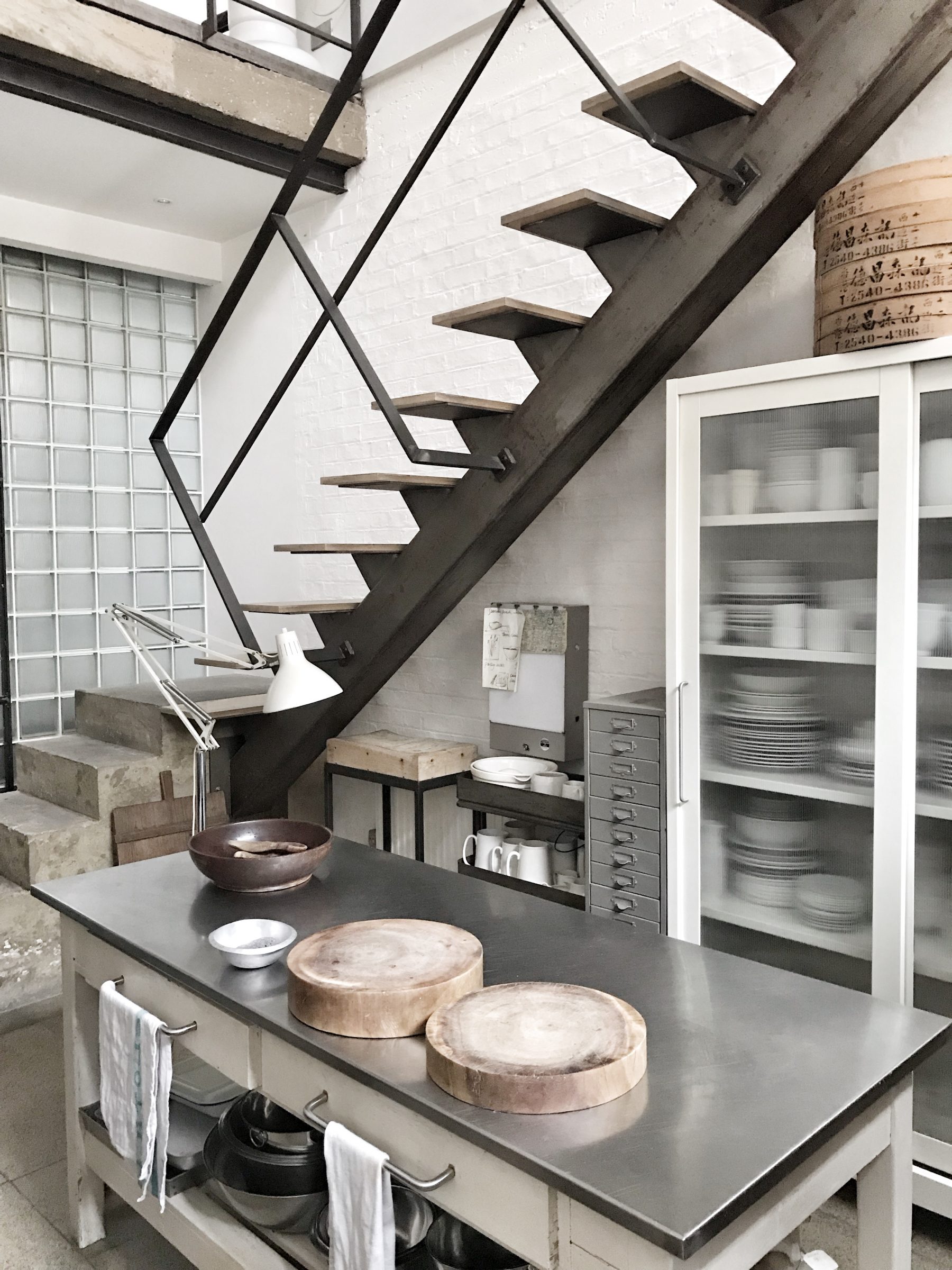 escalier acier et bois loft