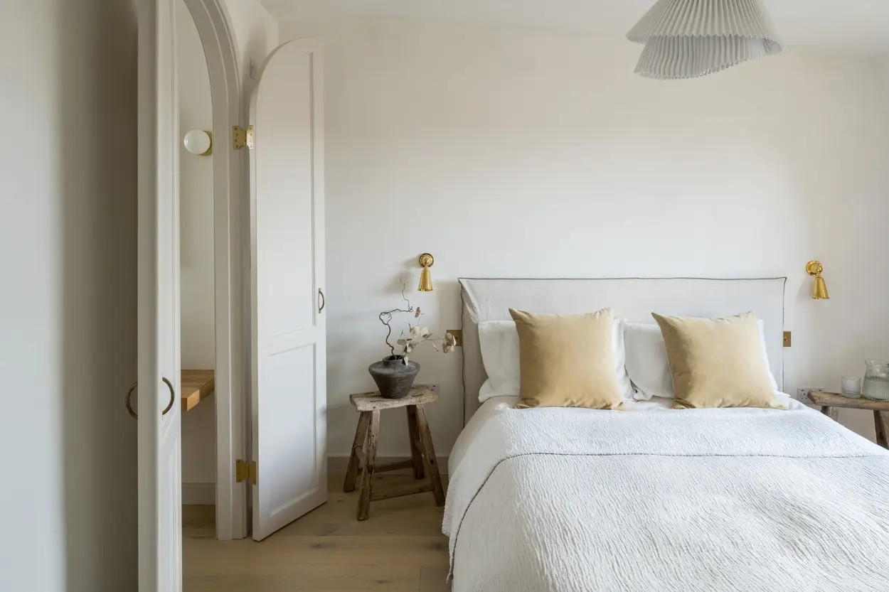 chambre minimaliste décoration rustique chic