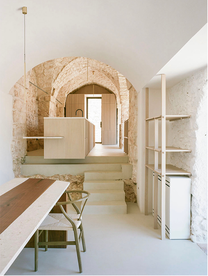salle à manger et cuisine Masseria Belvedere