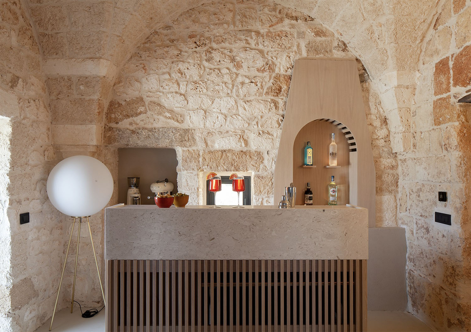 bar Masseria Belvedere maison en pierre rénovée dans les Pouilles