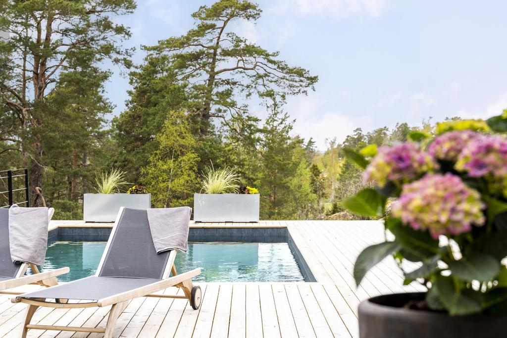 terrasse maison en bois avec piscine Suède terrasse maison en bois avec piscine Suède