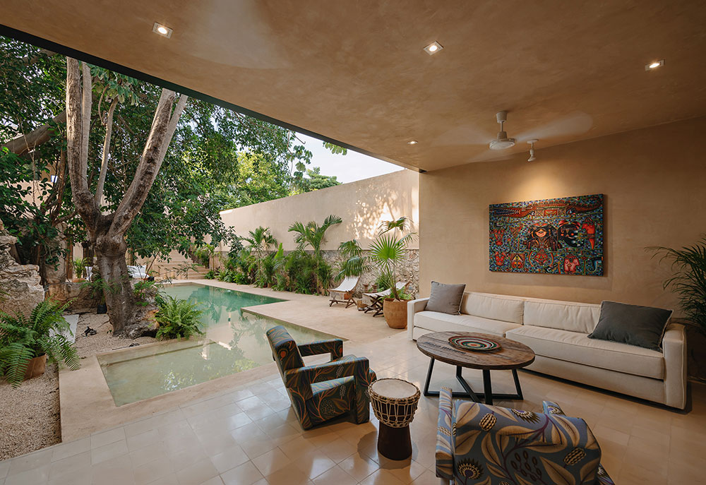 terrasse avec piscine