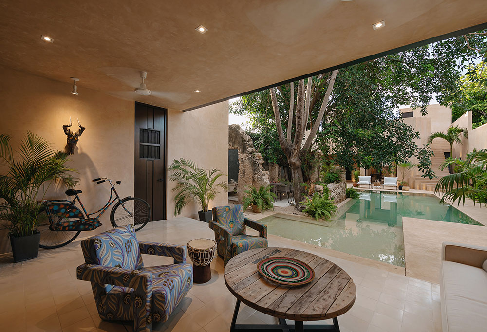 terrasse avec piscine