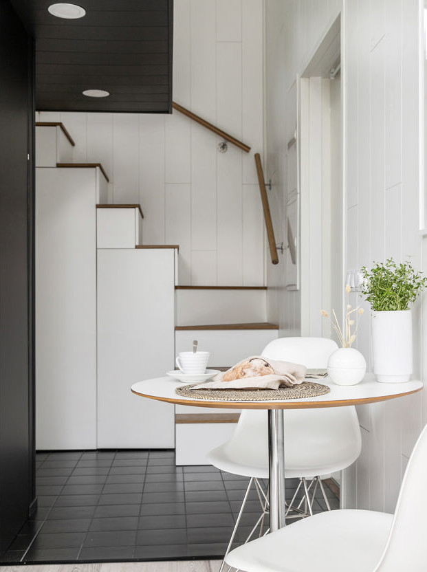 escalier avec rangements 