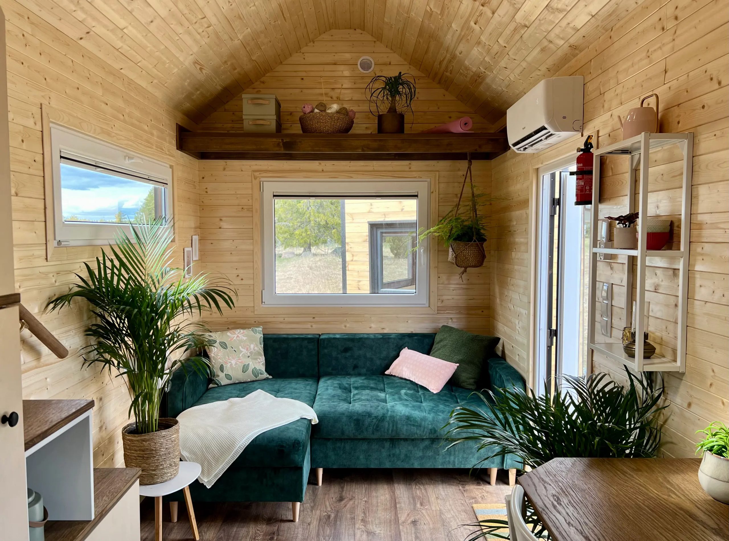 salon tiny house 21m2