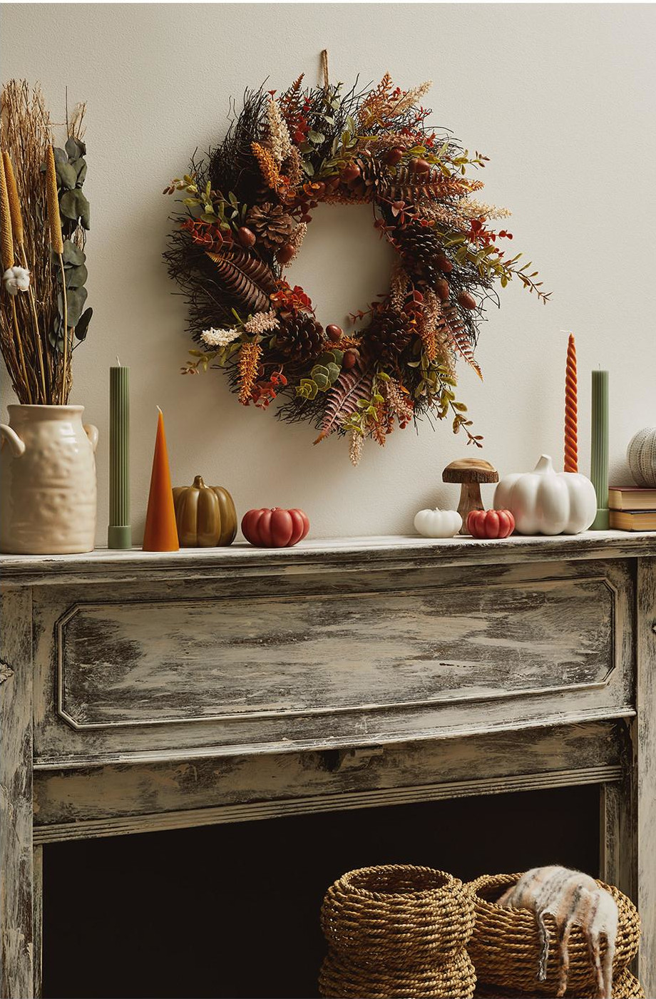 Primark Home nouveautés automne salon couronne plantes séchées Primark Home nouveautés automne salon couronne plantes séchées