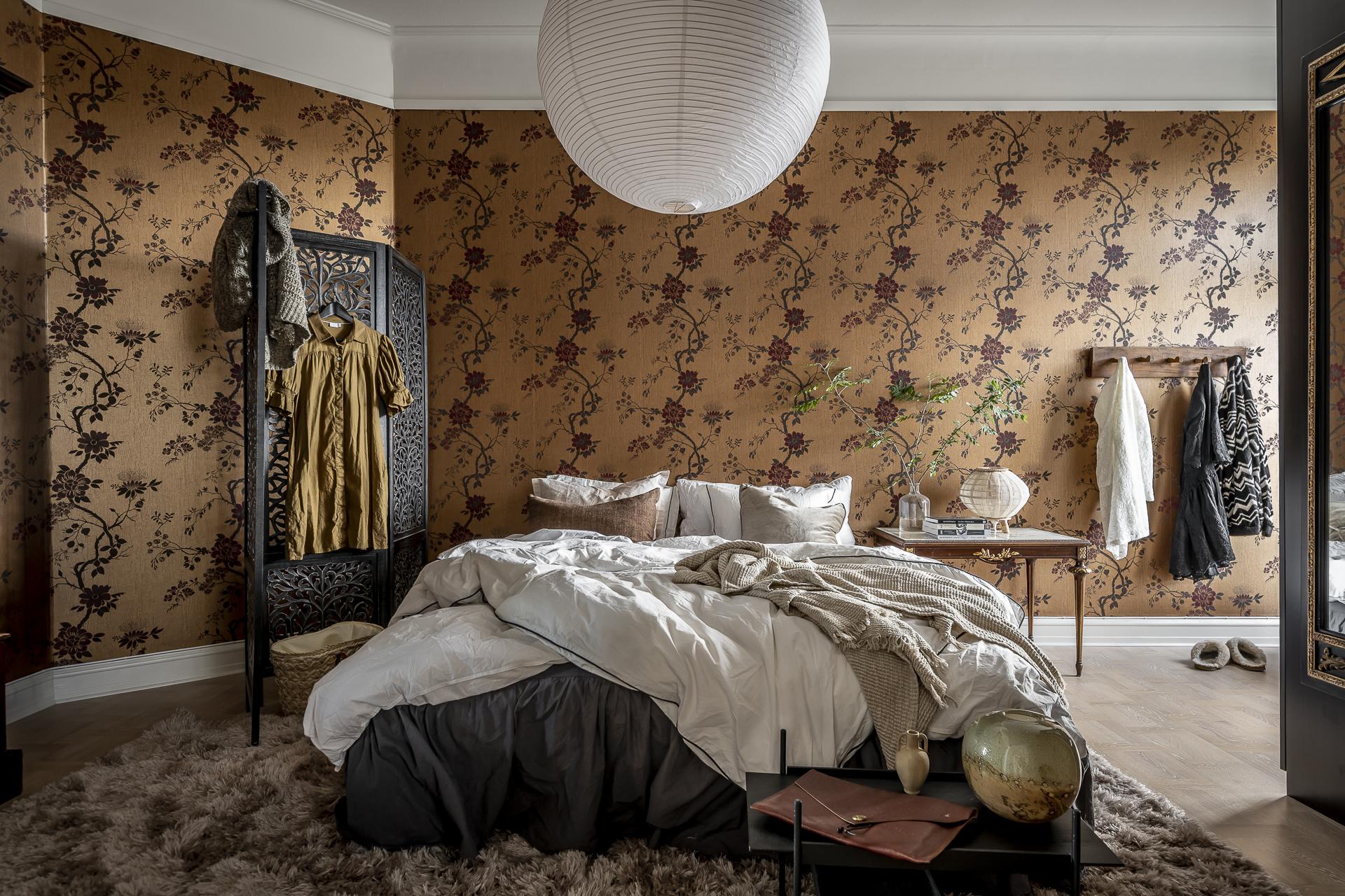 chambre avec papier-peint décoration scandinave chambre avec papier-peint décoration scandinave