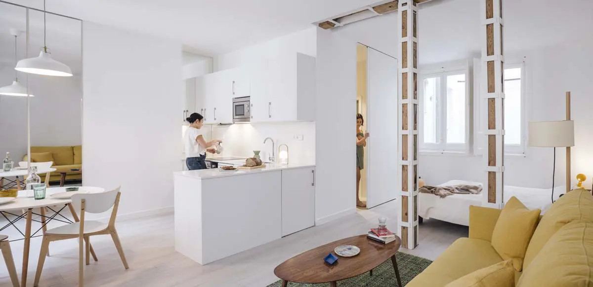 salon et cuisine mini loft 45m2 décoration design salon et cuisine mini loft 45m2 décoration design
