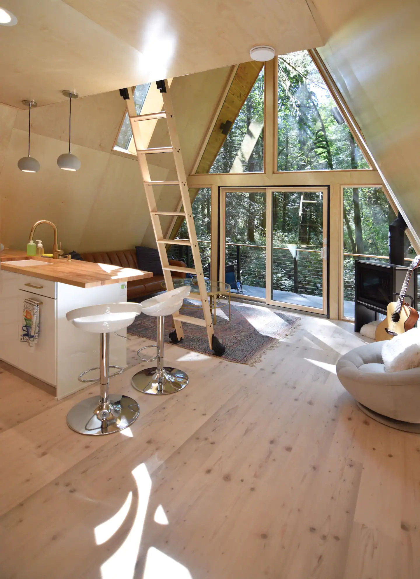 salon décoration design maison bois