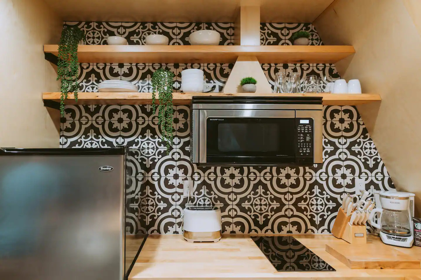 cuisine avec carreaux de ciment