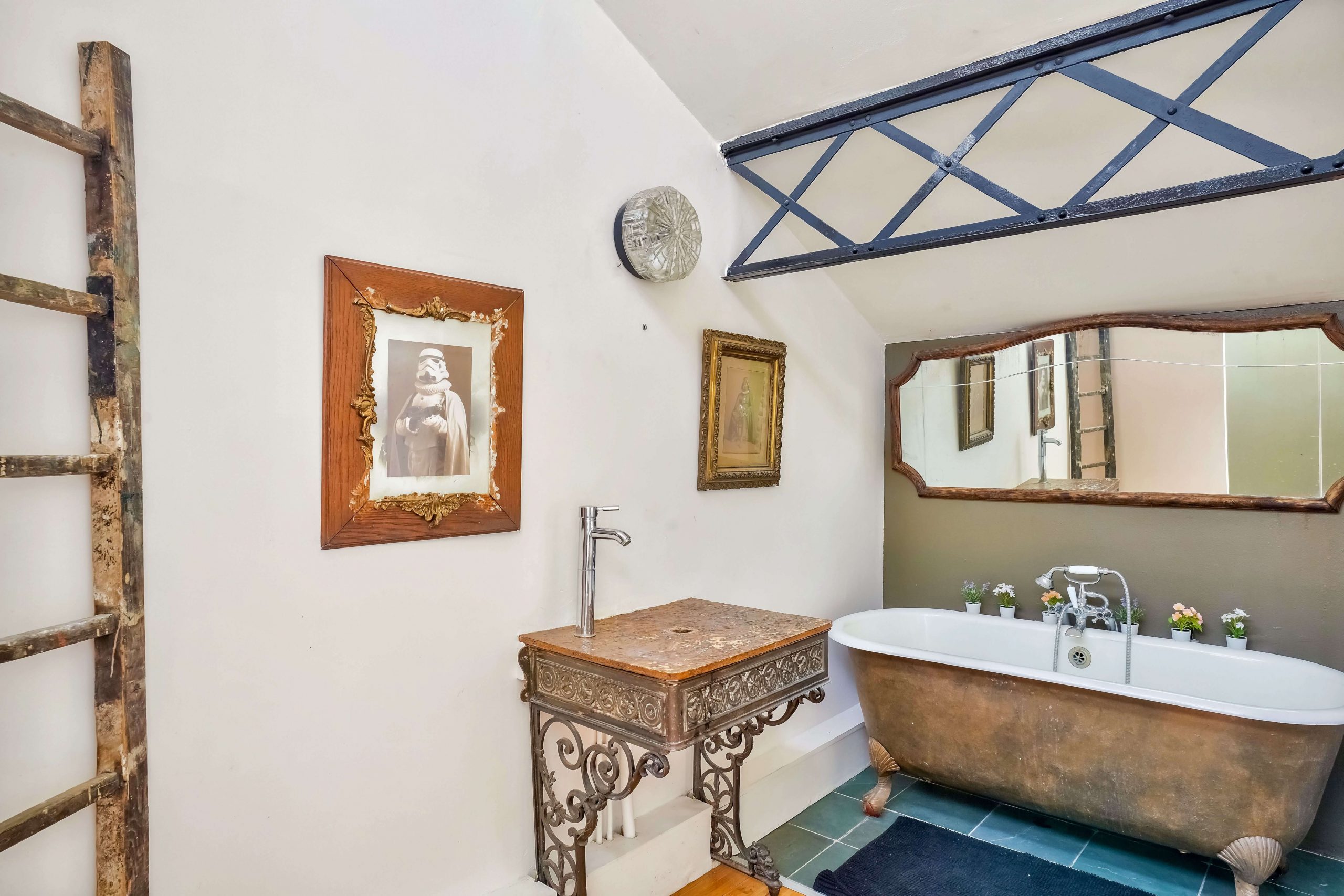 salle de bain rétro loft XXL Paris © Anthony Berger salle de bain rétro loft XXL Paris © Anthony Berger