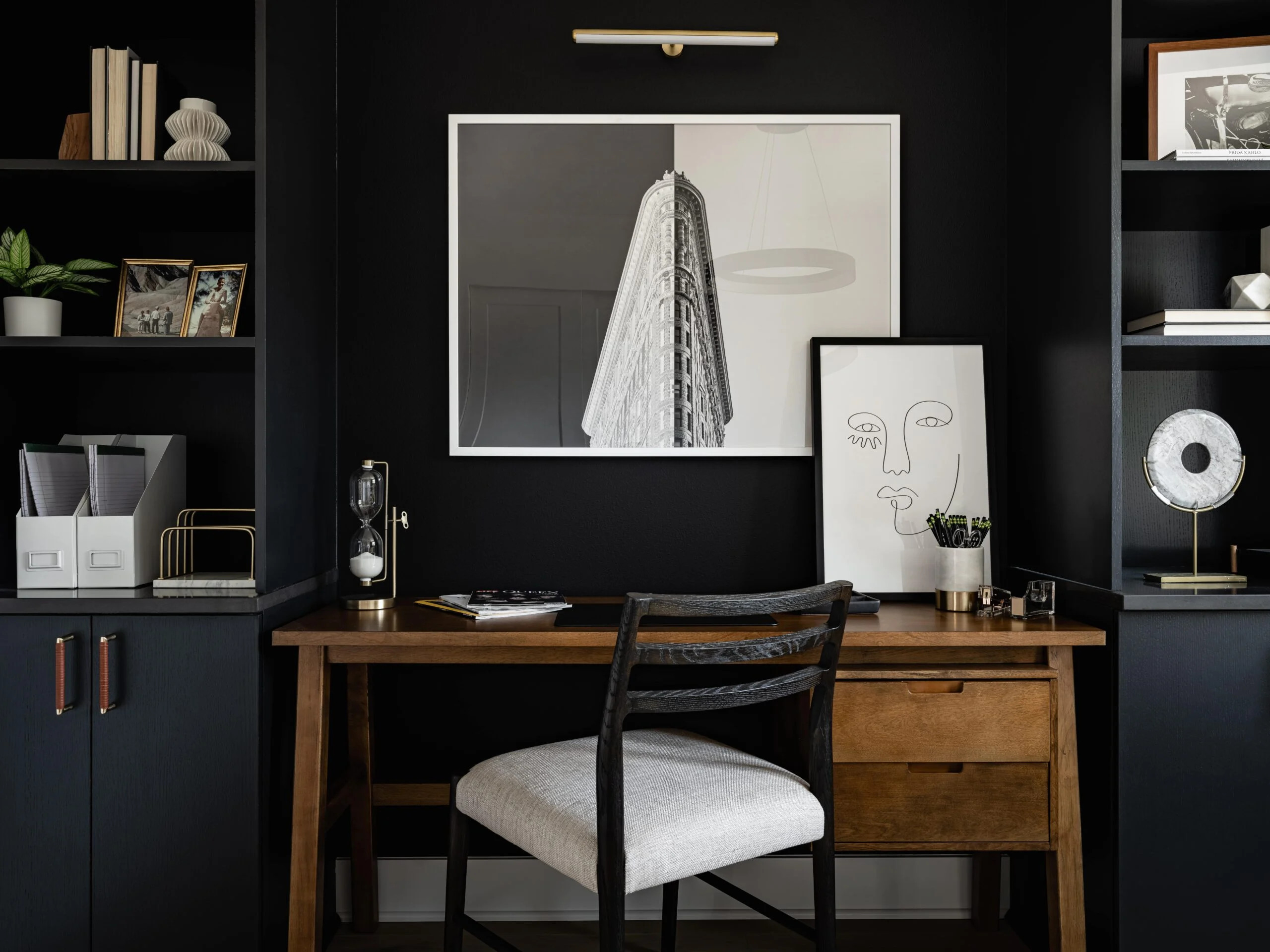 bureau mur noir bureau mur noir