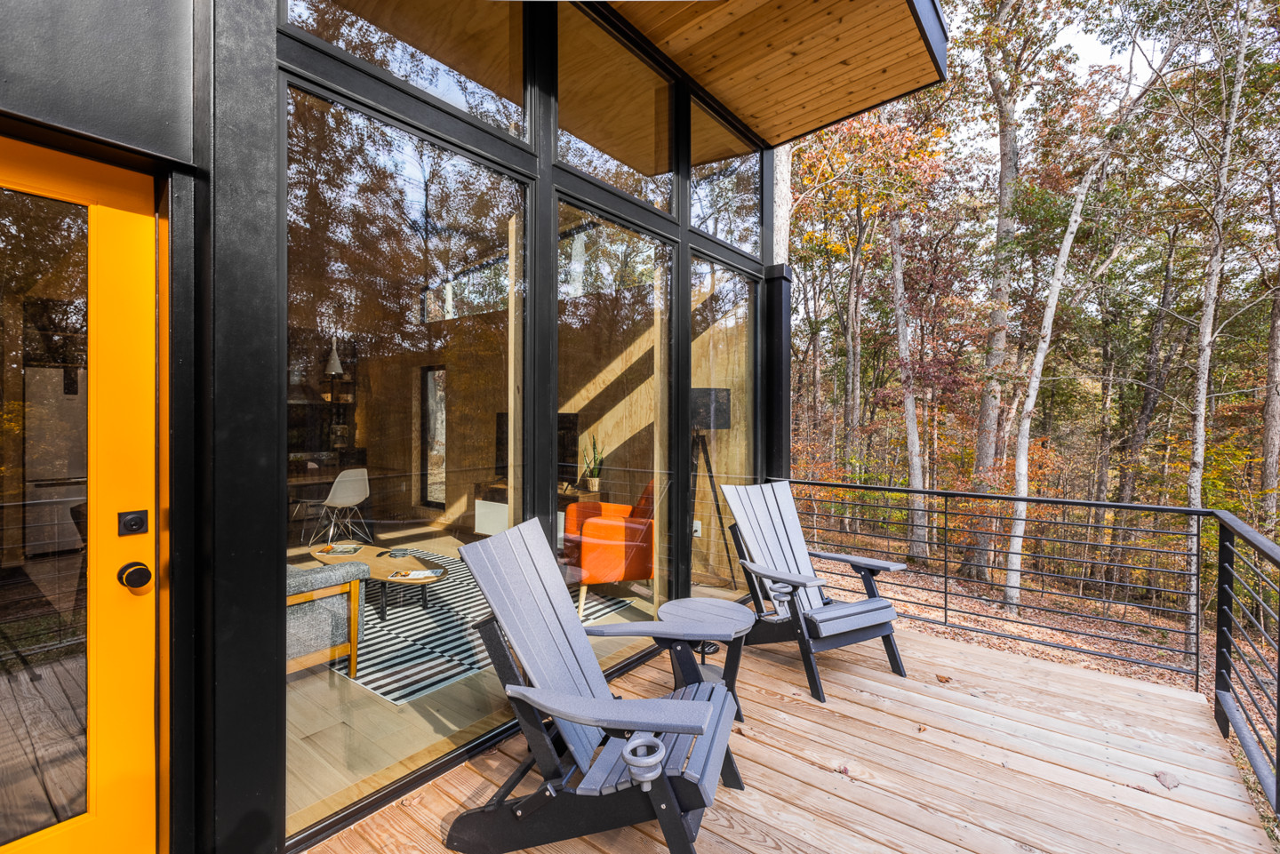 terrasse maison architecte 75m2 bois et béton