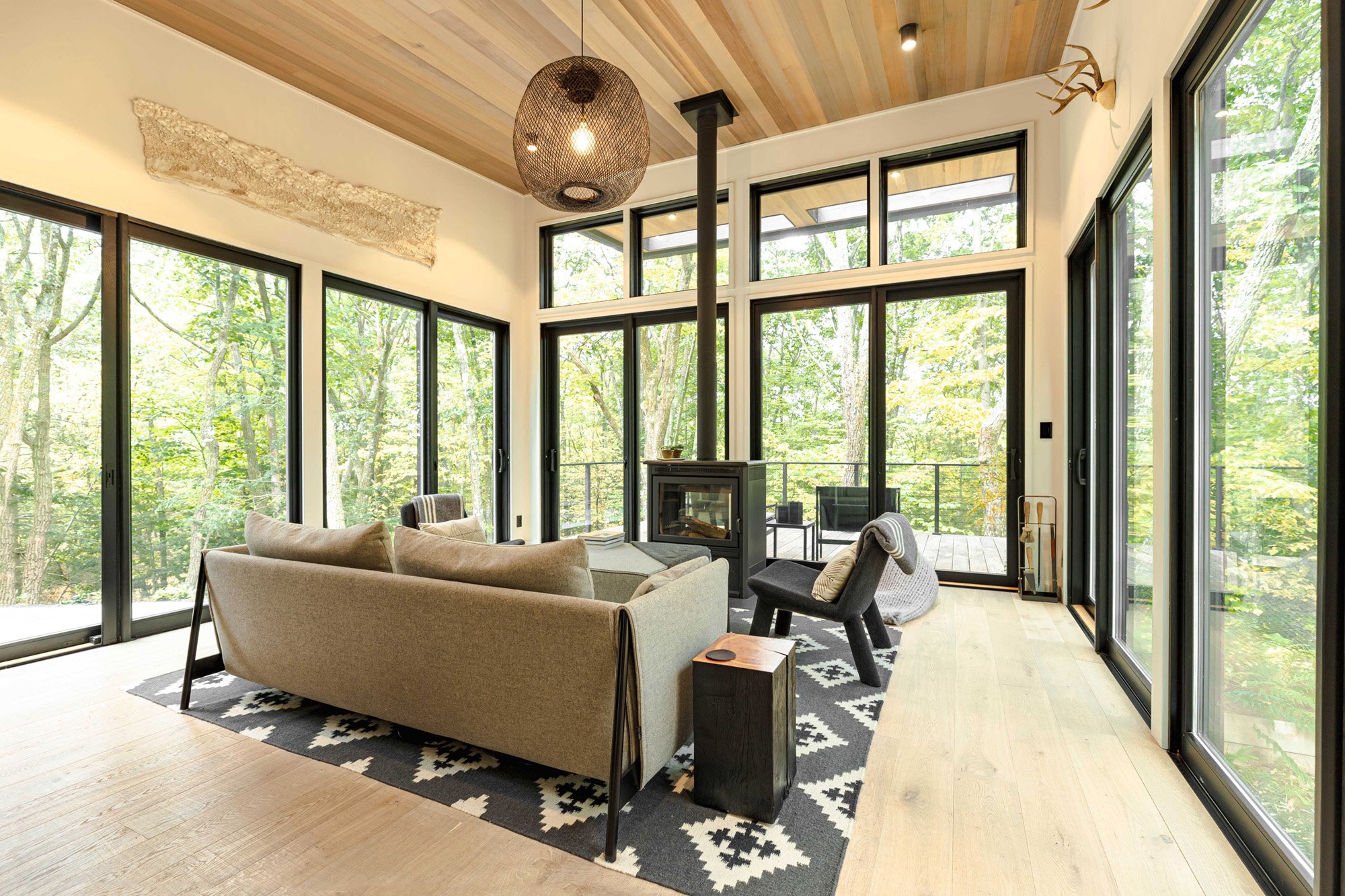 salon vitré maison architecte