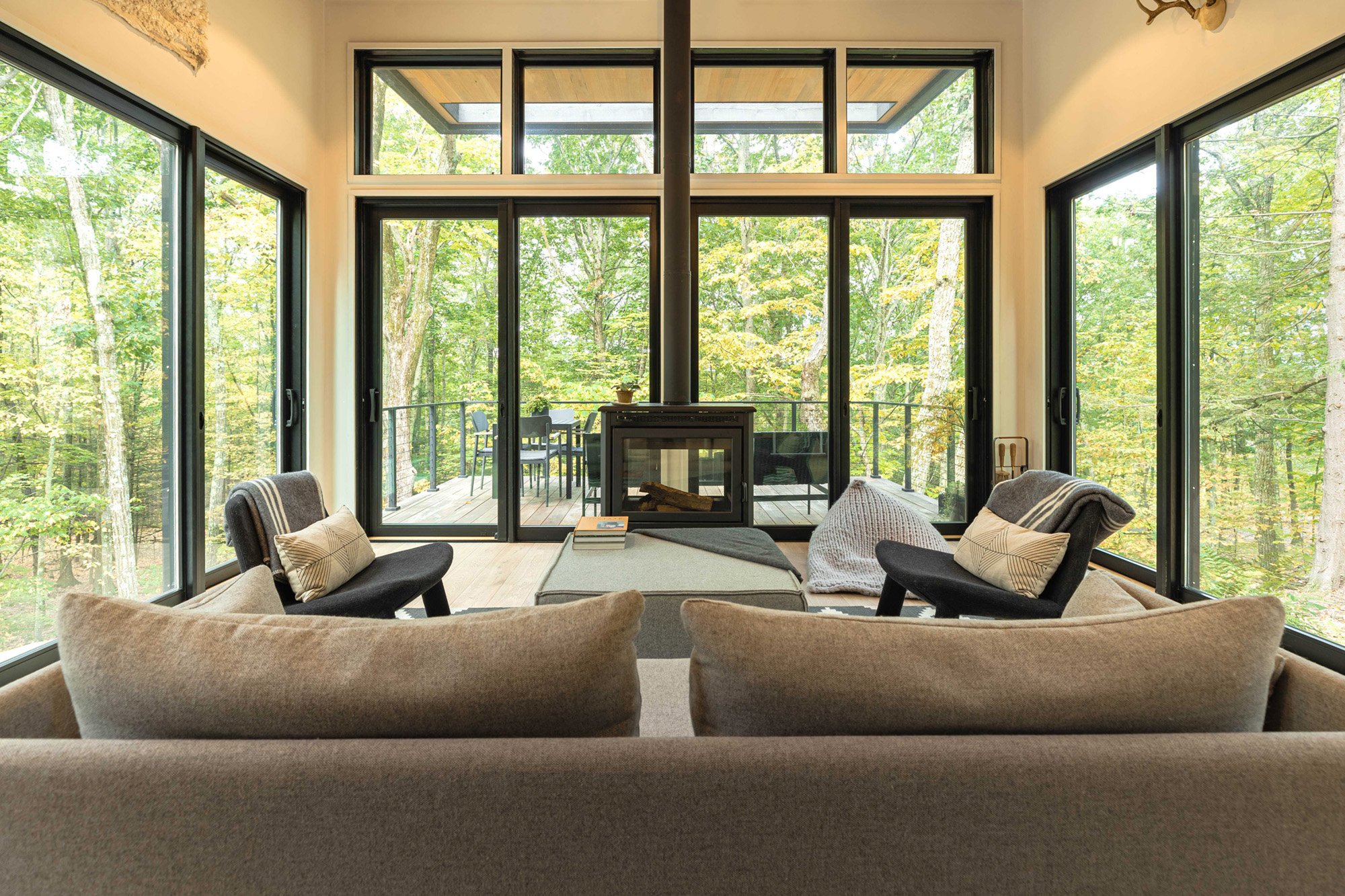 salon vitré maison architecte