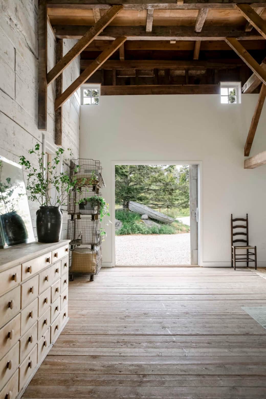 salon grange rénovée
