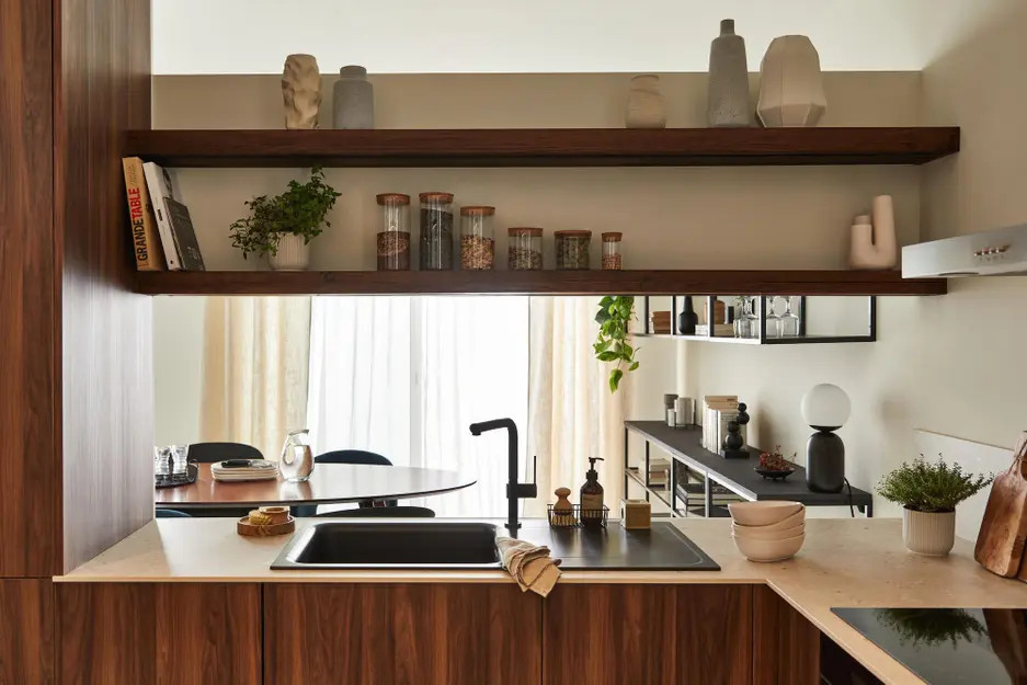 cuisine design Leroy Merlin avec passe-plat cuisine design Leroy Merlin avec passe-plat