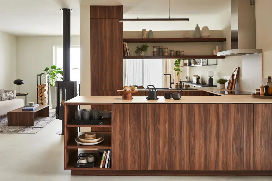 cuisine design Leroy Merlin avec passe-plat cuisine design Leroy Merlin avec passe-plat