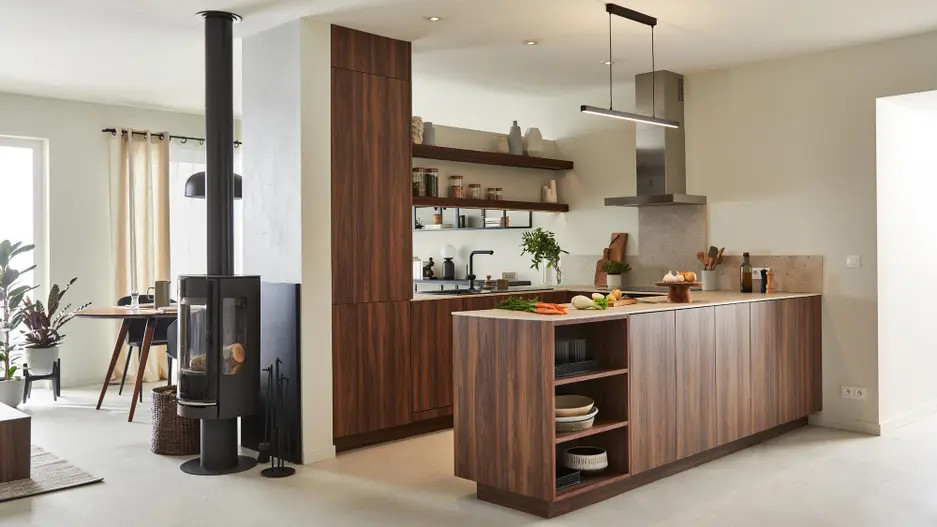cuisine design Leroy Merlin avec passe-plat cuisine design Leroy Merlin avec passe-plat