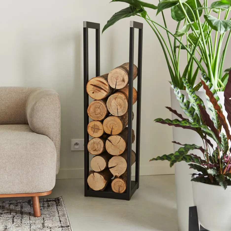 porte bûche design acier porte bûche design acier