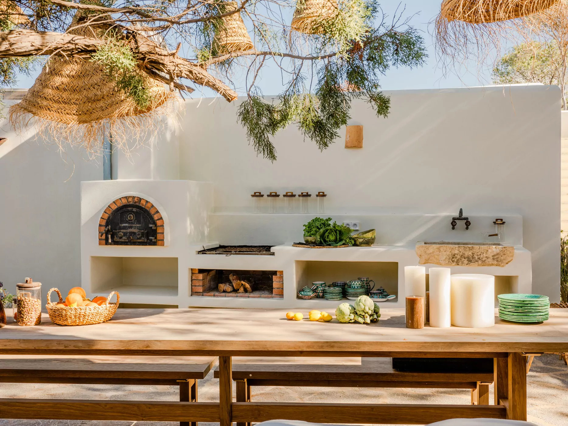 terrasse villa authentique à Ibiza Casa del Árbol terrasse villa authentique à Ibiza Casa del Árbol
