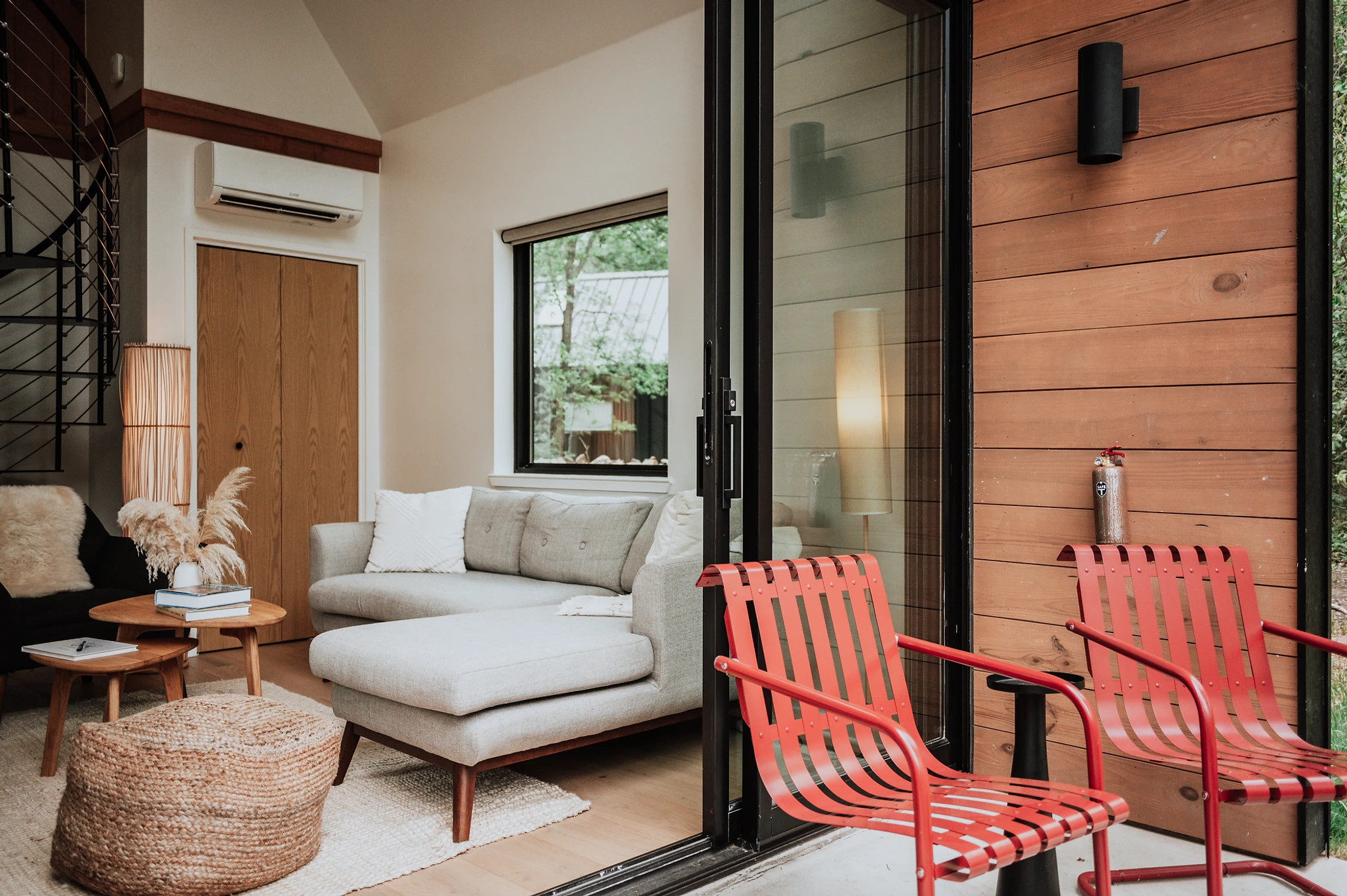 terrasse petite maison vitrée pour deux