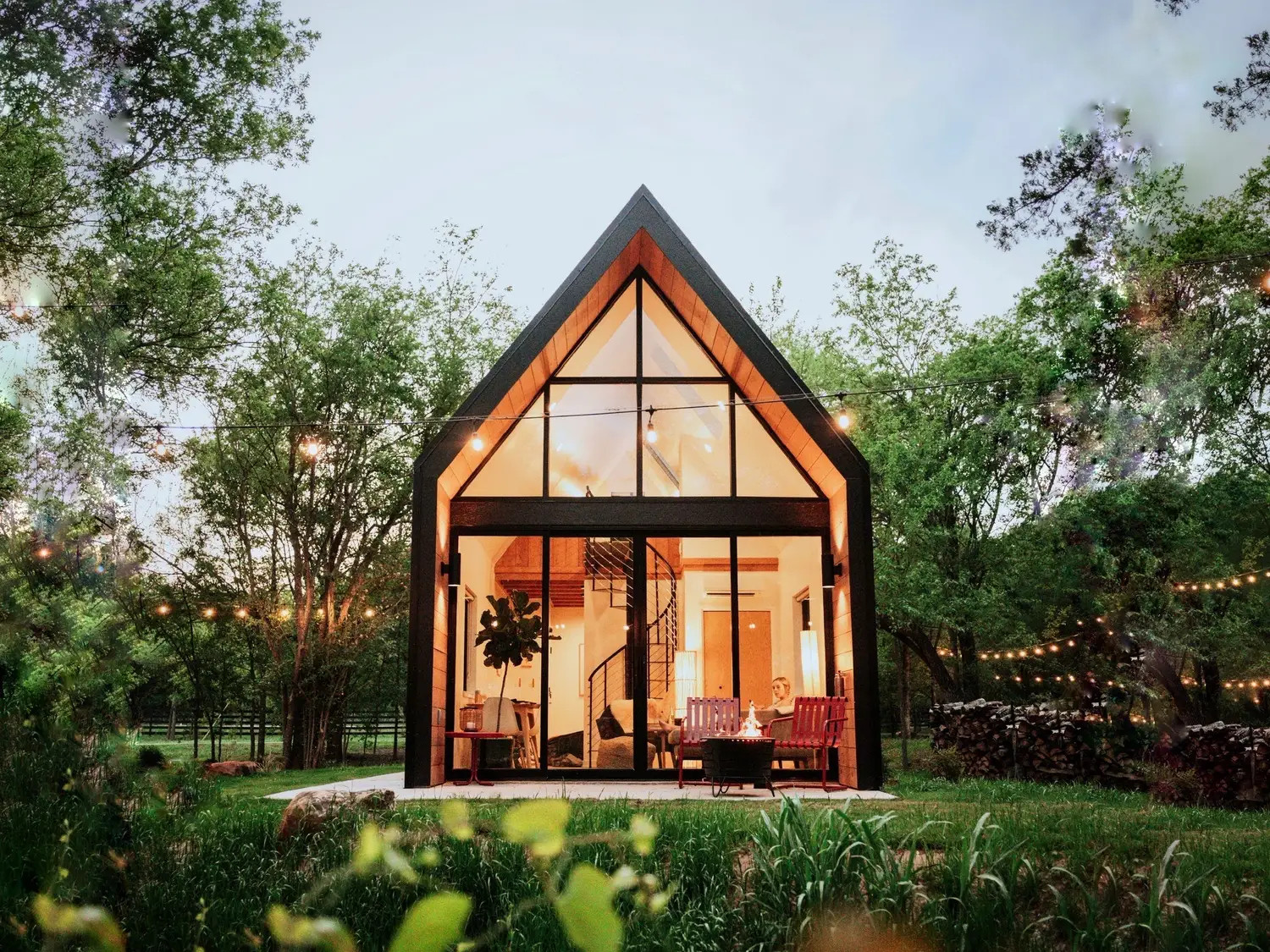 petite maison vitrée pour deux