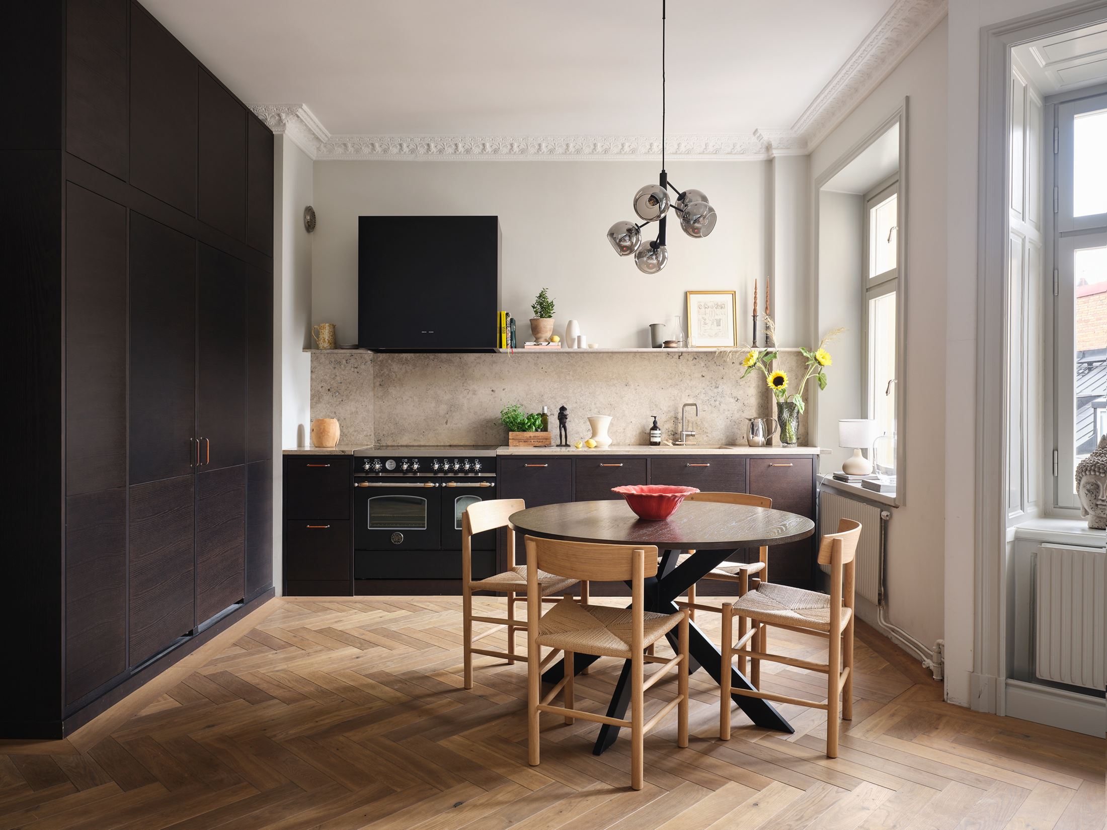 cuisine ouverte design bois sombre cuisine ouverte design bois sombre