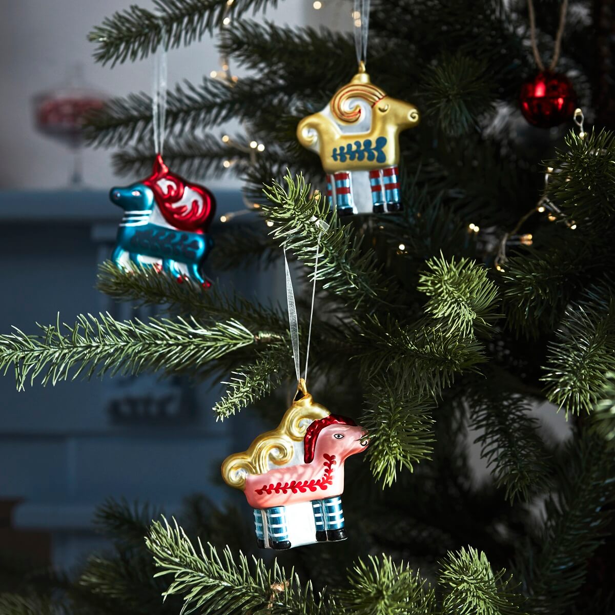 sapin avec décoration 