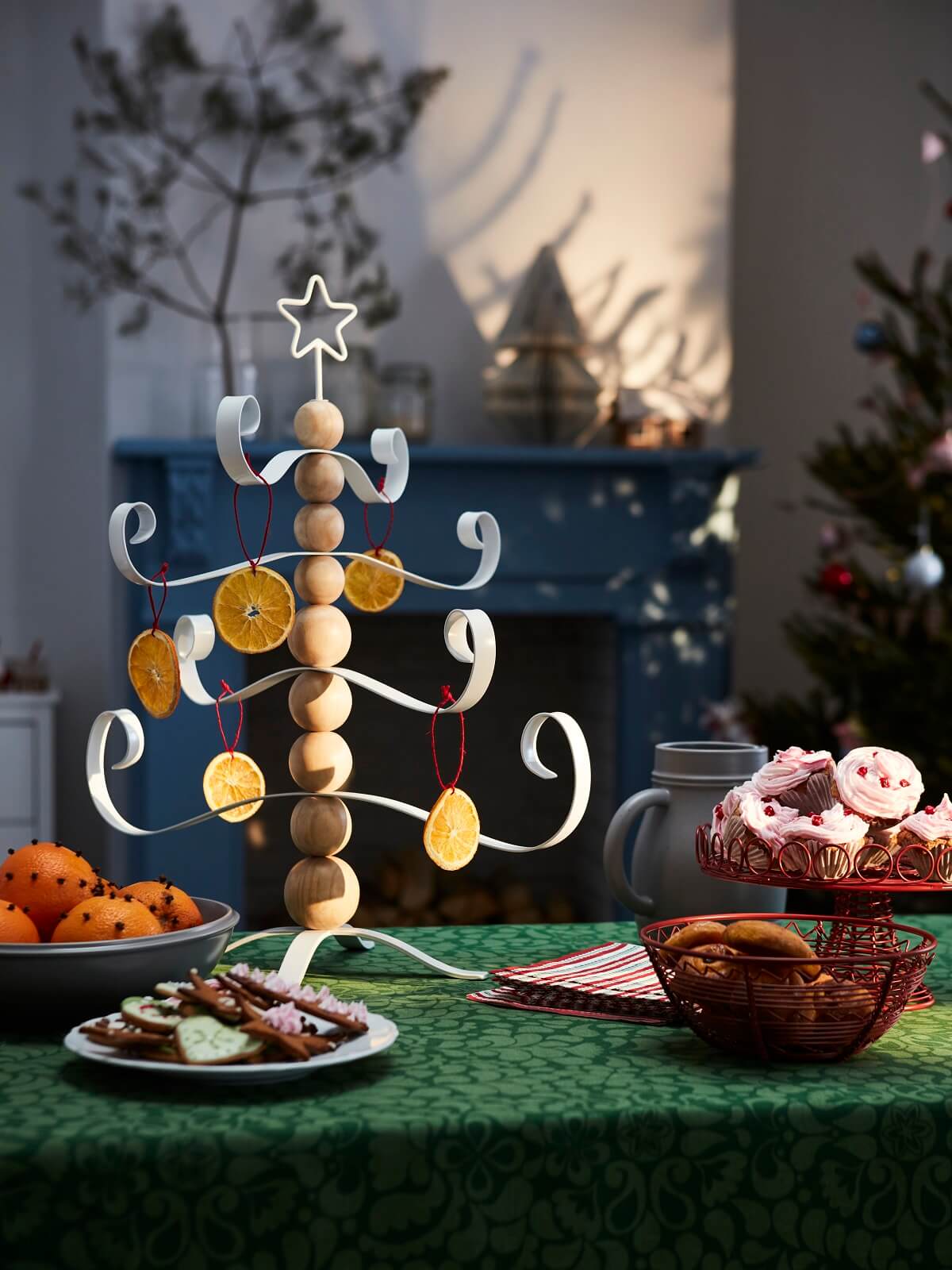 table nappe verte Noël IKEA 2022