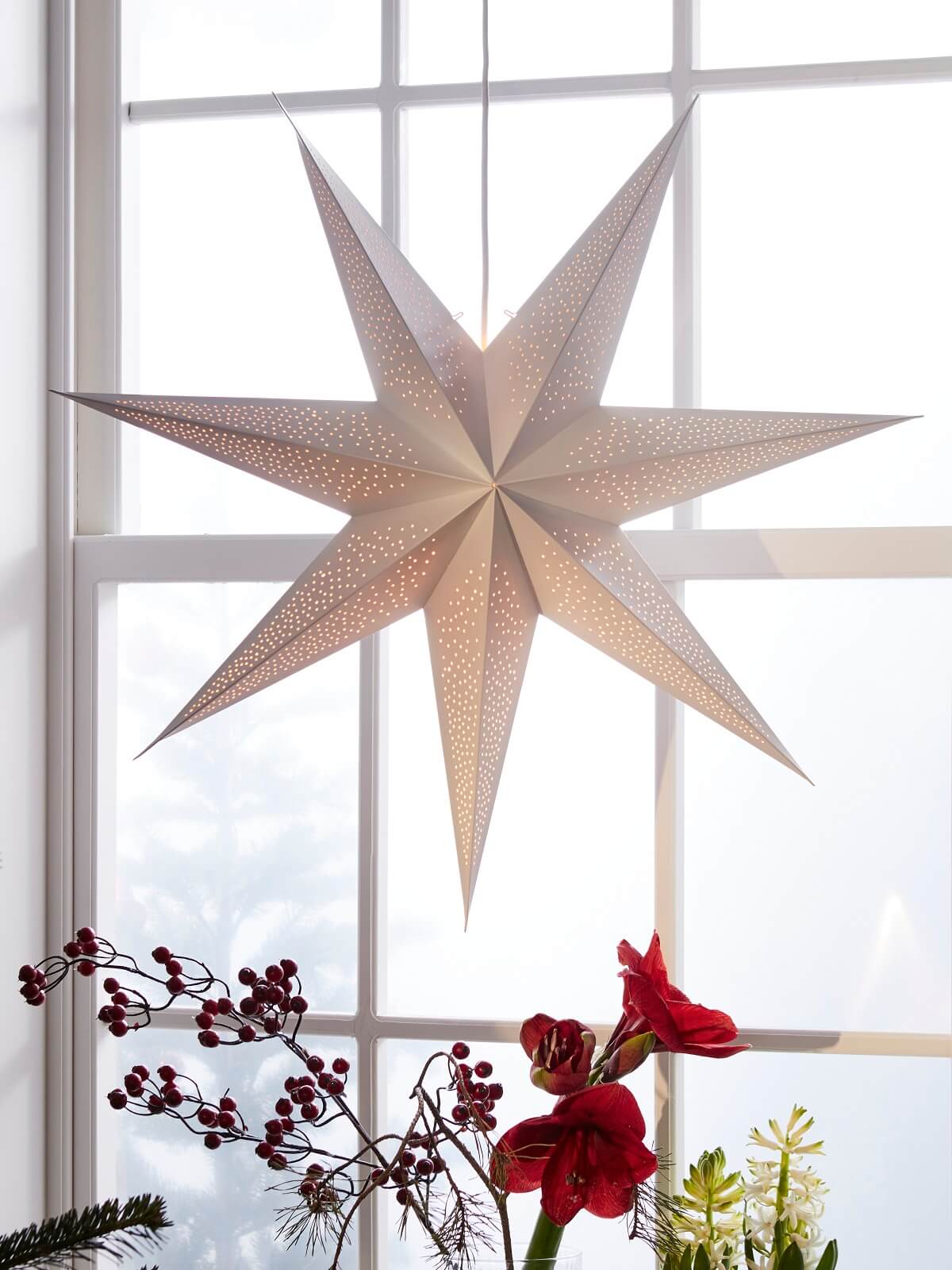 étoile de Noël lumineuse