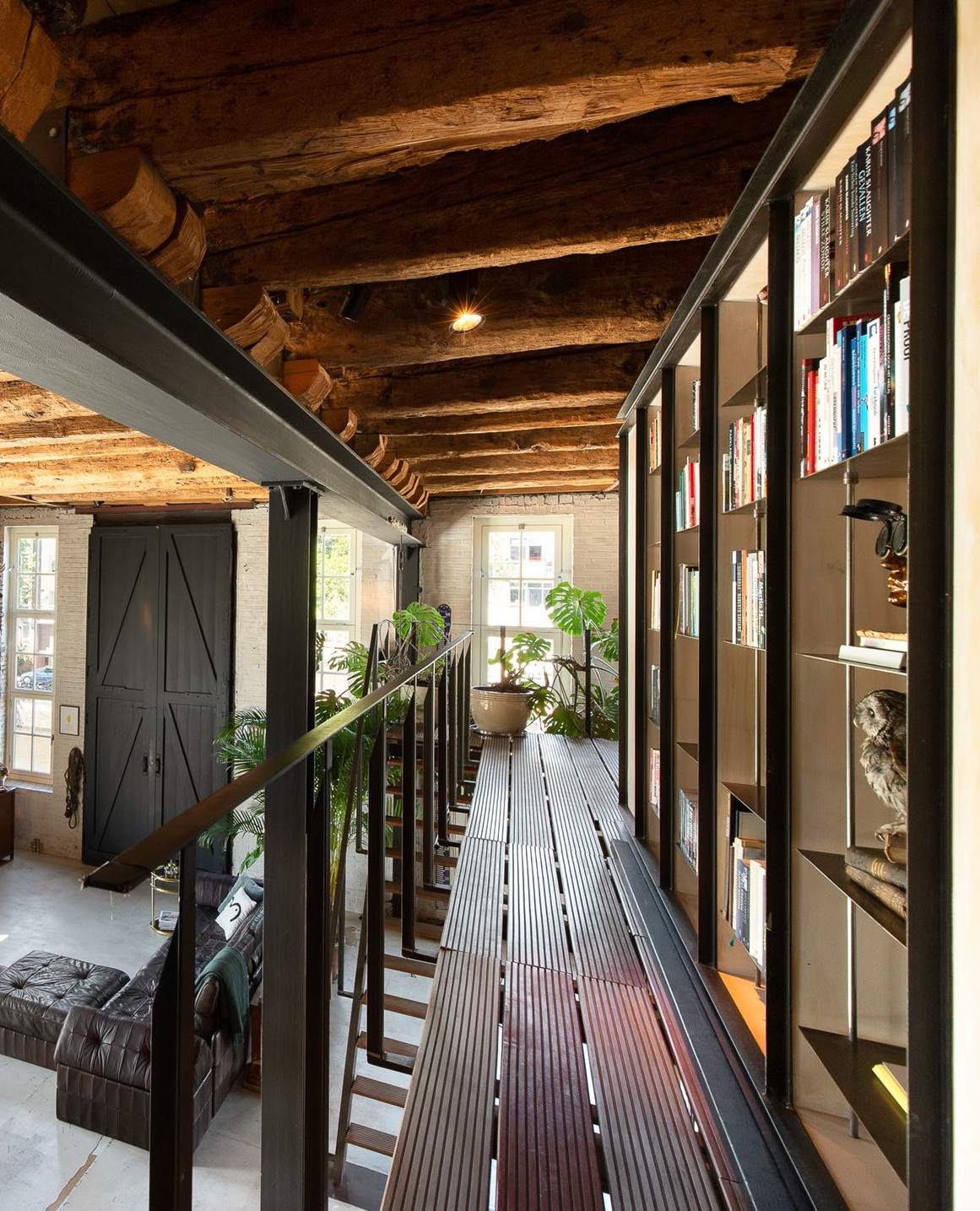 passerelle acier et bois loft