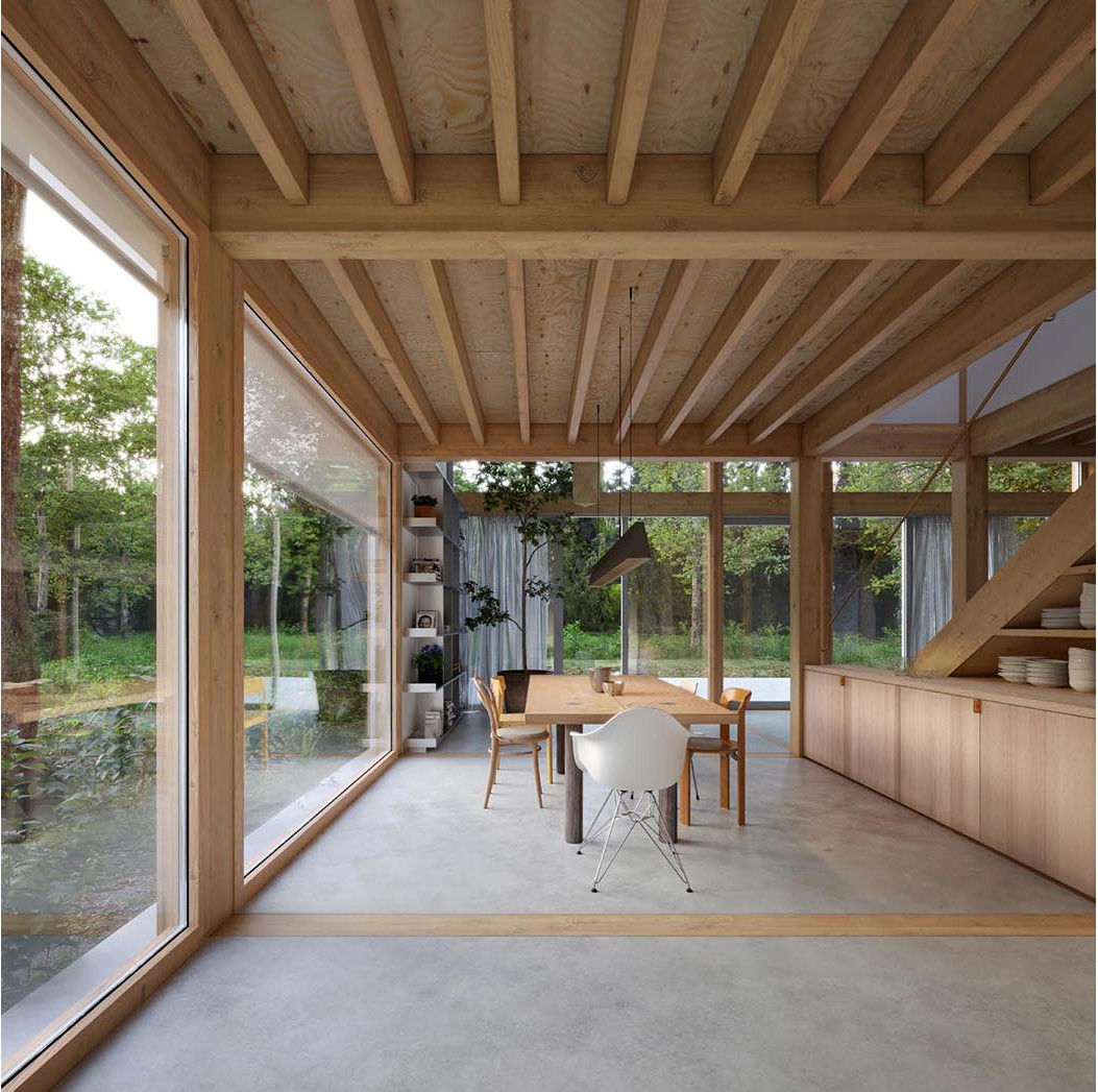salon maison durable en bois Image: © Architecture de Collection - Photo : © Ma - Ciguë architectes - Faber Picturae salon maison durable en bois Image: © Architecture de Collection - Photo : © Ma - Ciguë architectes - Faber Picturae