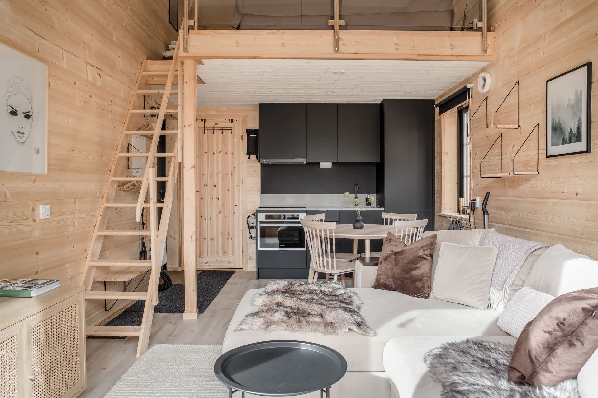salon avec mezzanine mini maison 35m2 salon avec mezzanine mini maison 35m2