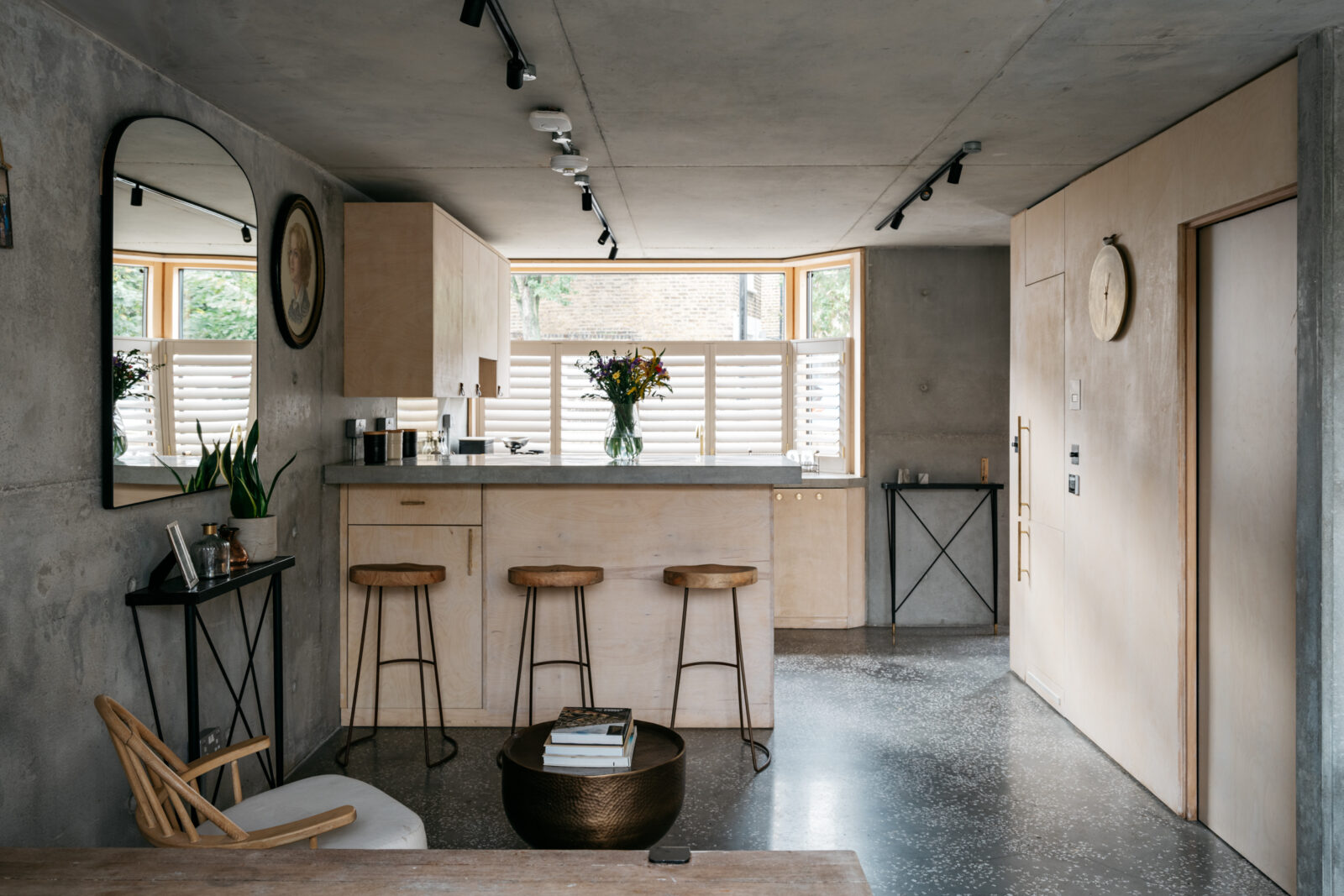 salon et cuisine maison de ville