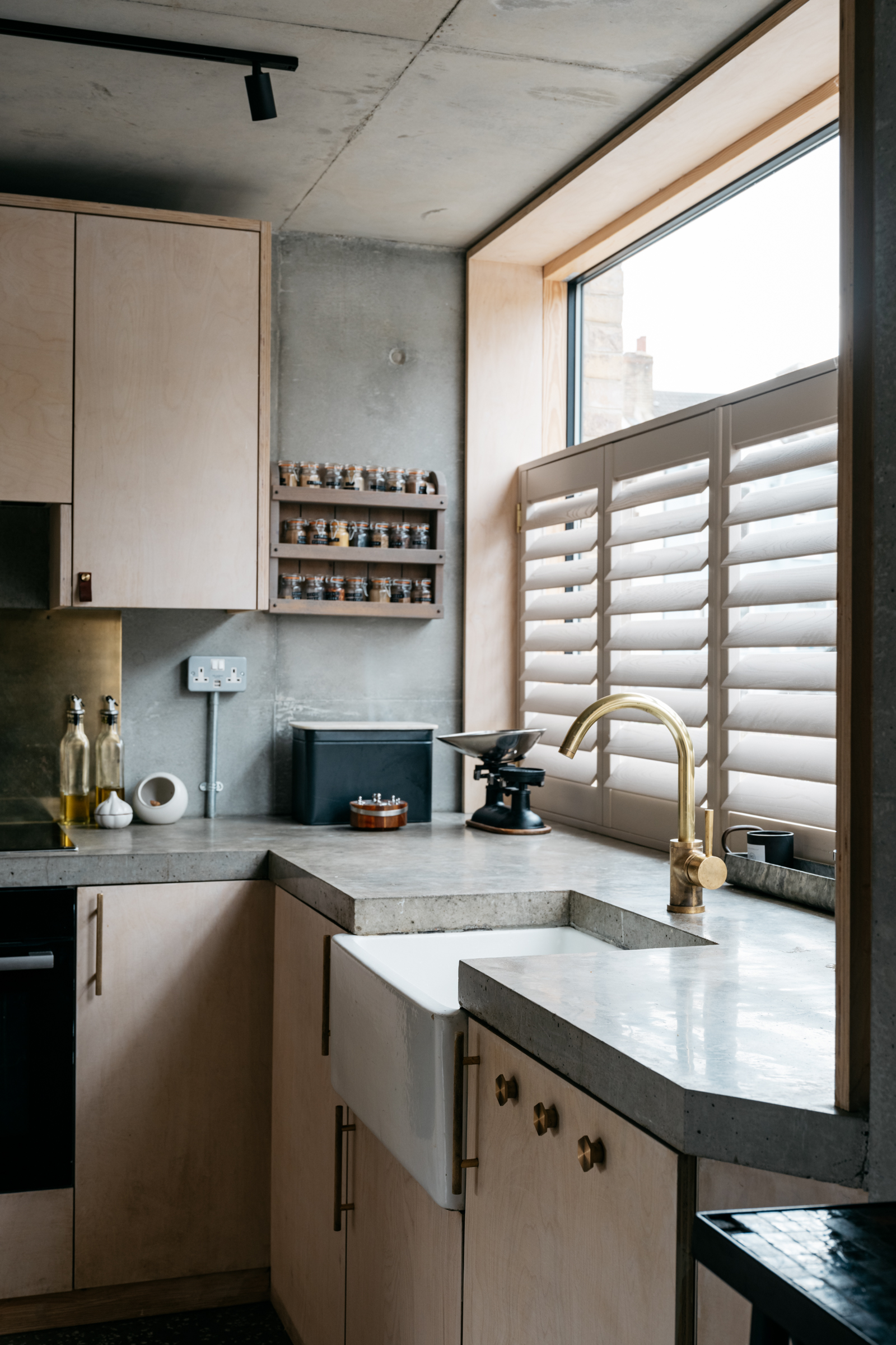 cuisine design bois et granit