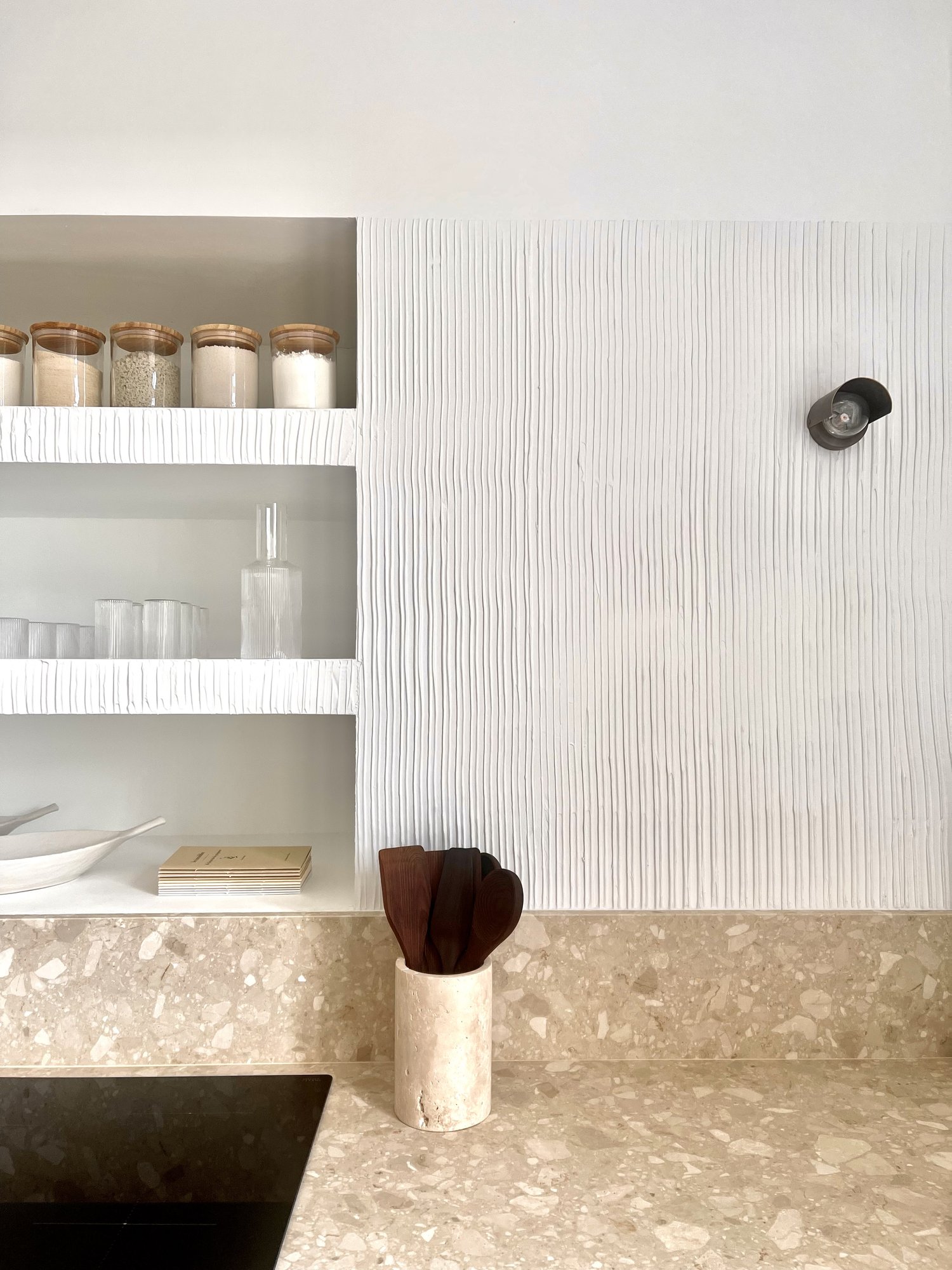cuisine terrazzo gris décoration design