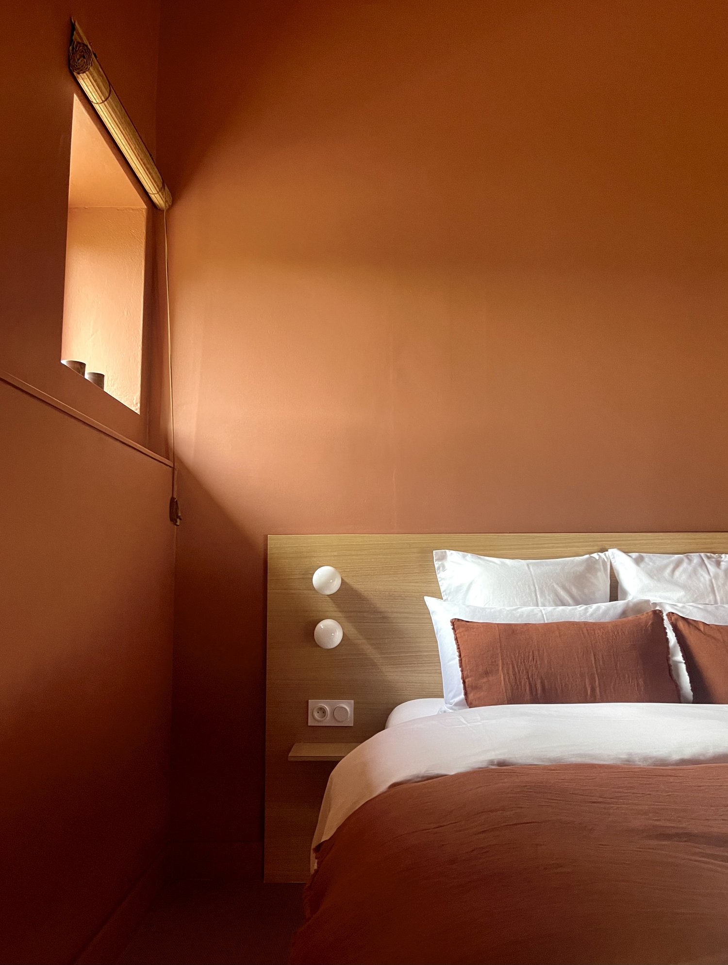 chambre terracotta décoration design