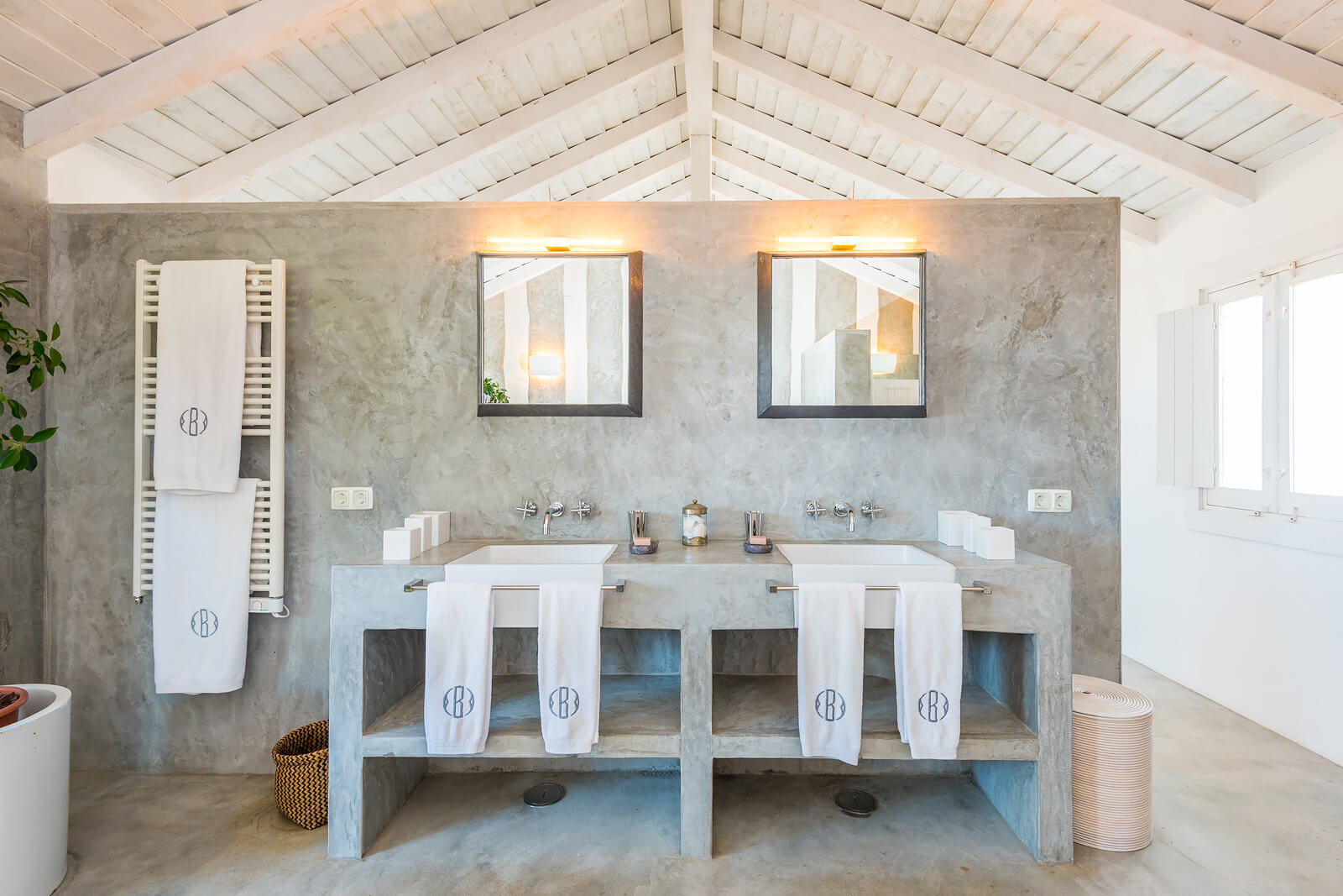 salle de bain béton maison Comporta salle de bain béton maison Comporta